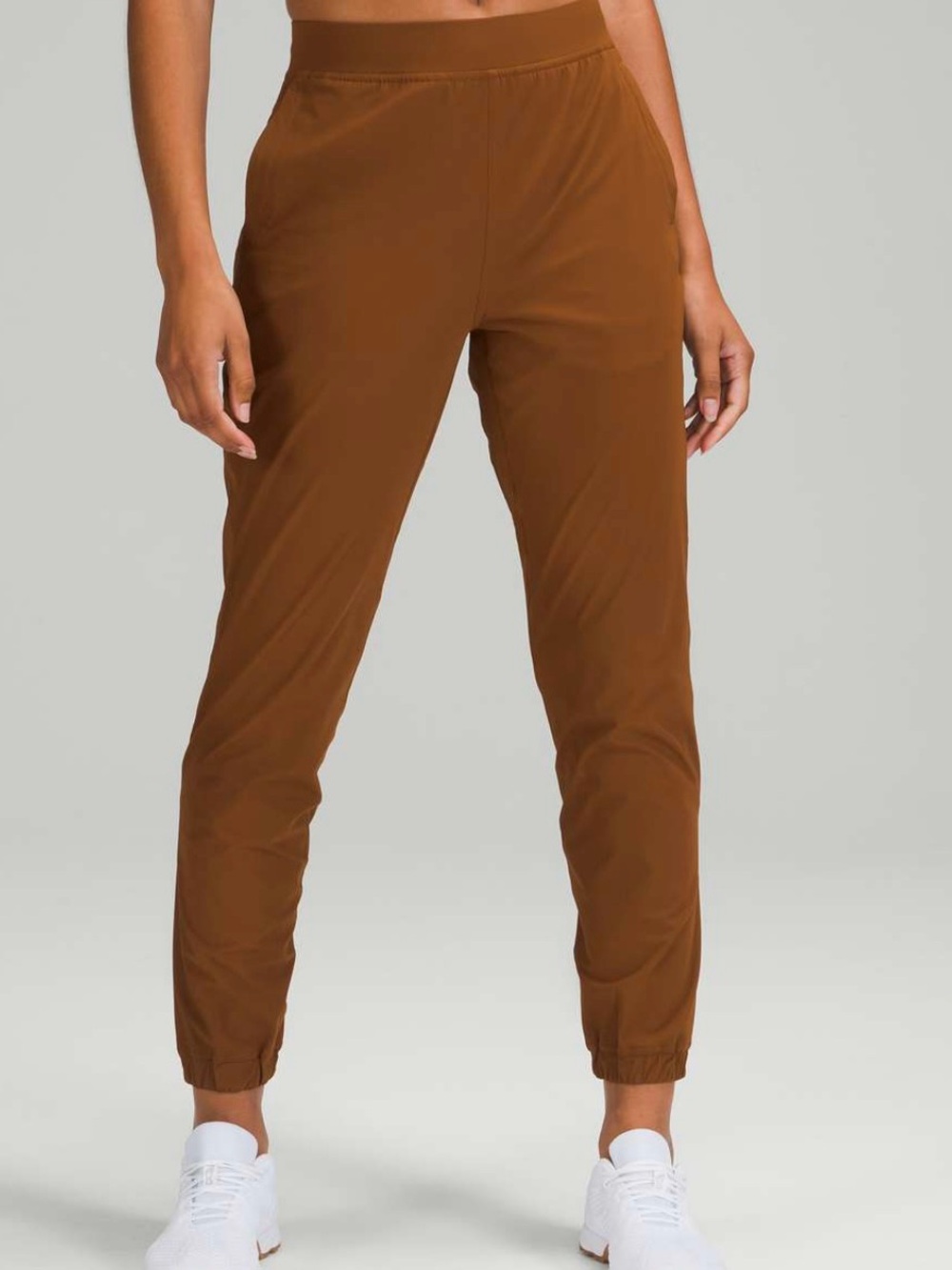 Lululemon Women's Rust Orange Adapted State High Rise Jogger Pants Pockets